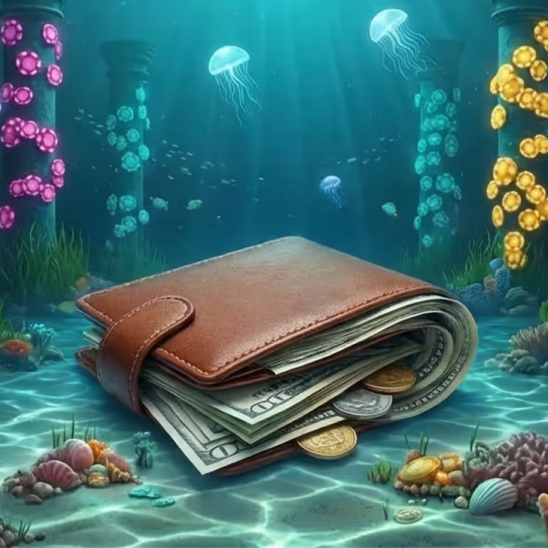 Rainbet Casino roulette wheel surrounded by gold coins.